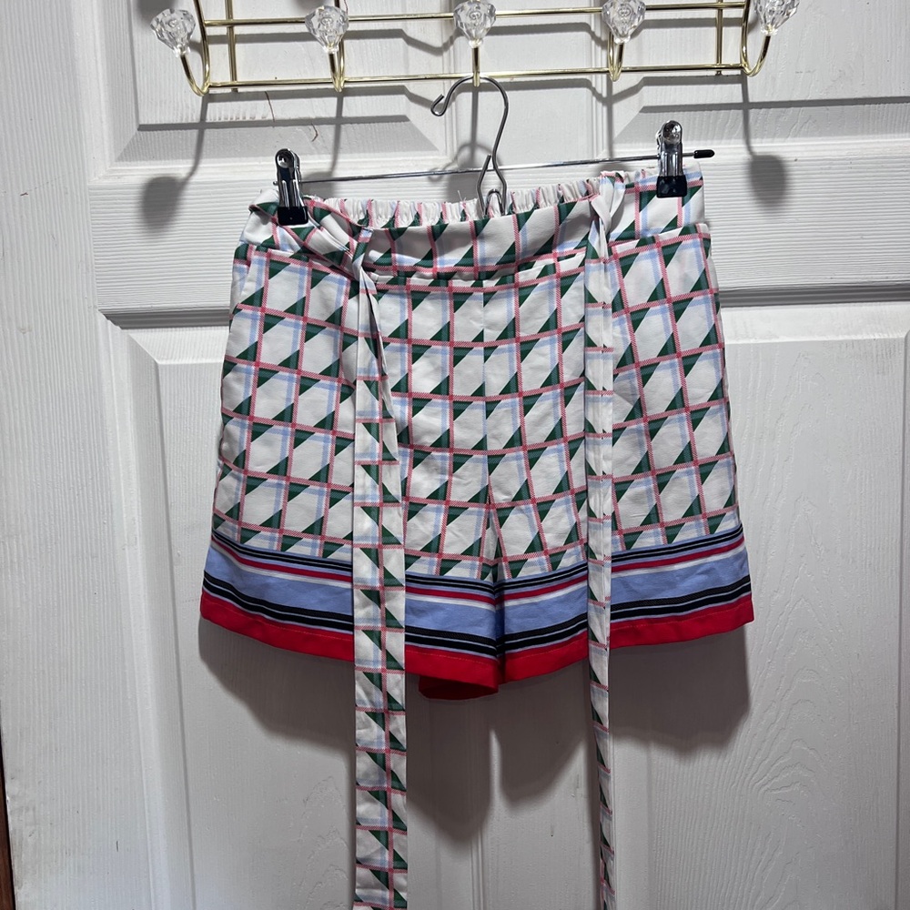 Forever 21 Grey Bermuda Shorts with Geometric Pattern